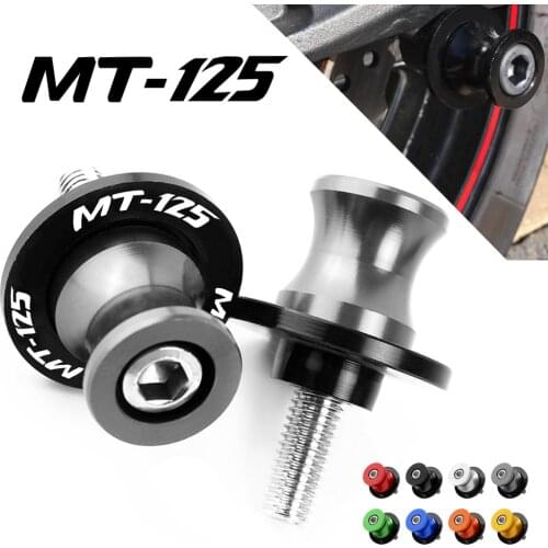 For YAMAHA MT125 MT 125 MT-125 2015 2016 2017 2018 Motorcycle CNC Swingarm Sliders Spools Paddock Stand Bobbins Swing Arm