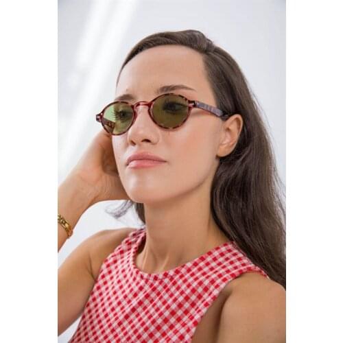 Vintage Sunglasses Women Luxury Brand Designer Womens Green Theno Green Sunglasses Female Eyewear UV400