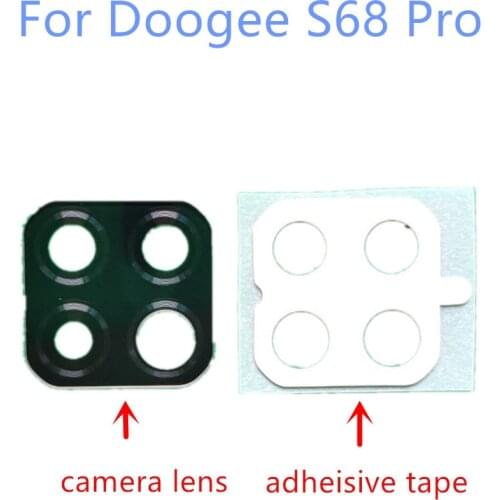 New For DOOGEE S68 Back Rear Camera Lens Glass Cover For DOOGEE S68 Pro Cell Phone Spare Parts Flims