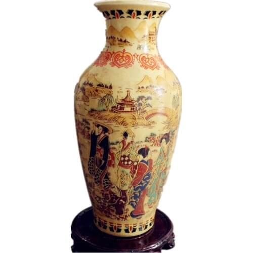 Fine Old China porcelain painted Old Glaze Porcelain Vases Collectible Porcelain Painted Vases Home Decoration R4868