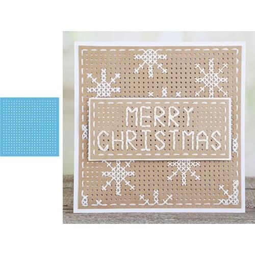 Stitiched Square Coverplate Die Cuts For Card Making 2020 Square Stitched Background Metal Cutting Dies Stencil For DIY Crafts