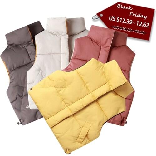 2020 Autumn winter children vests coats 2-8 year warm waistcoats for boys & girls color red yellow little child vests unisex