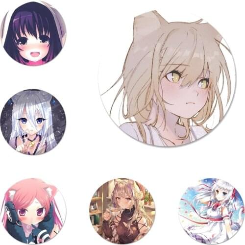 Cat ear girl Icons Pins Badge Decoration Brooches Metal Badges For Backpack Decoration