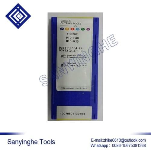 Free shipping high quality 10pcs/lots YBG202 DCMT11T304-EF cnc carbide turning inserts
