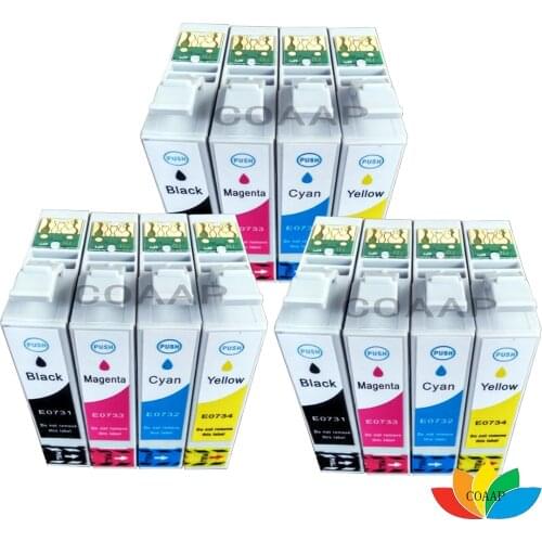 12 Compatible T0731 T0735 XL Ink Cartridge for EPSON Stylus CX8300 CX9300F CX 8300 CX 9300F Printer