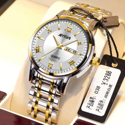 2021 Swiss Genuine Automatic Mechanical Watch Mens Imported Luminous Calendar Waterproof Steel New Mechanical Watch