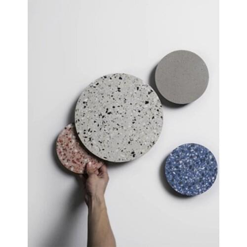 2019 New Nordic Simple Marble Wall Lamp Round Terrazzo Aisle Porch Staircase Living Room Wall Bed LED Wall Lamp Bedroom Lights