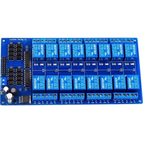 5V 16-Channel Relay Interface Board Module Optocoupler LED LM2576 Power for Arduino DIY Kit PiC ARM AVR