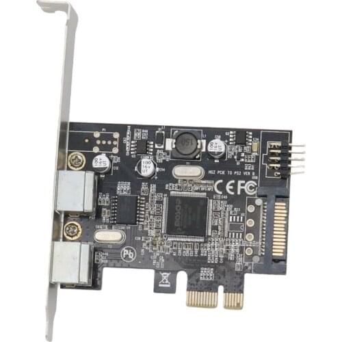 PCI-E to PS/2 adapter card PCIE to PS2 adapter card PS/2 keyboard mouse adapter card expansion card supports scanner KVM