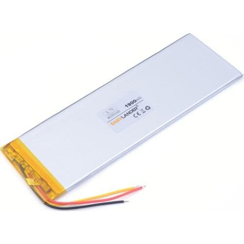3.7V 1900mAh 4030160 Lithium Polymer Li ion lipo Rechargeable Battery For DVD E-books phone power bank Tablet PC laptop
