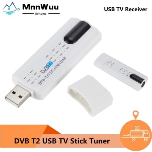 Digital satellite DVB t2 USB TV Stick Tuner with antenna Remote HD USB TV Receiver DVB-T2/DVB-T/DVB-C/FM/DAB USB TV Stick For PC