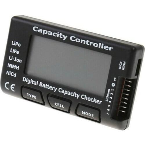 Digital RC Battery Capacity Checker Meter LiPo LiFe Li-ion Nicd NiMH Battery Voltage Capacity Tester Checking CellMeter7