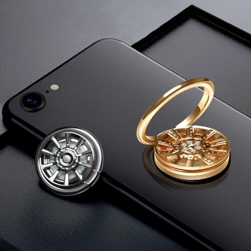 360 Degree Hand Spinner Finger Ring Holder Metal Fidget Finger Spinner Mobile Phone Holder Stand Ring smartphone tablet Holder