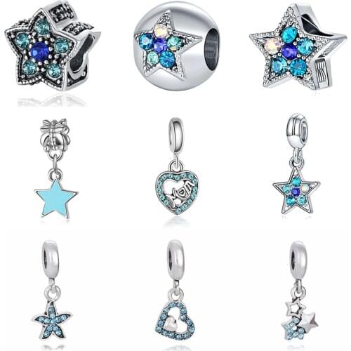 DIY charms plata de ley original bracelet jewelry valentines day mary poppins bijoux sieraden kolczyki crystal beads