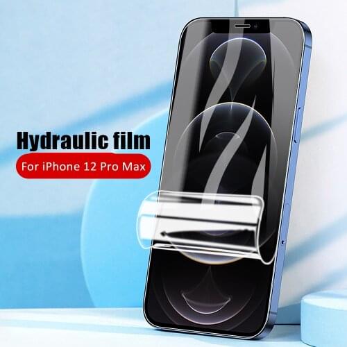 Hydrogel Film Screen Protector For iPhone 12 11 pro XS max Protective Film On iPhone 12 mini X XR 7 8 6 6S Plus Screen Protector