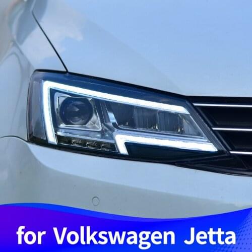 Headlight Assembly for Volkswagen Jetta LED DRL Full LED light source LED sequential turn signal