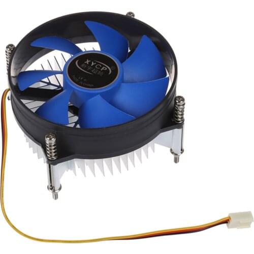 XYCP Processor Cooler CPU Heat Sink for 65W Socket LGA 1155/1156 Core i3 / i5 / i7 Blue