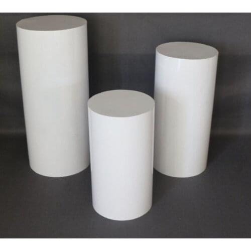 Hot 2021 White 3pcs Round Cake Stand Iron Dessert Table Welcome Wedding Decoration Plinth