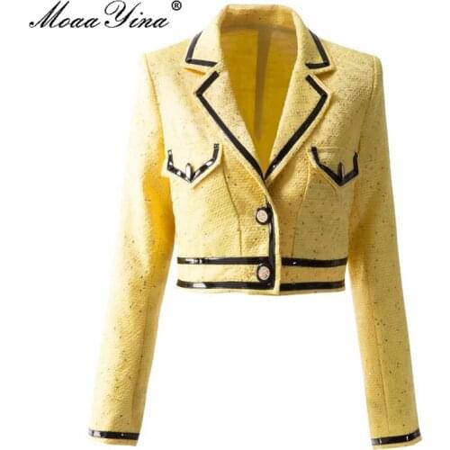 Женские короткие куртки MoaaYina China At AliExpress