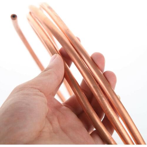 Soft T2 Copper Tube Coil Refrigeration HVAC Auto OD 2-22mm Thickness 0.5-1.2mm OD X Thickness