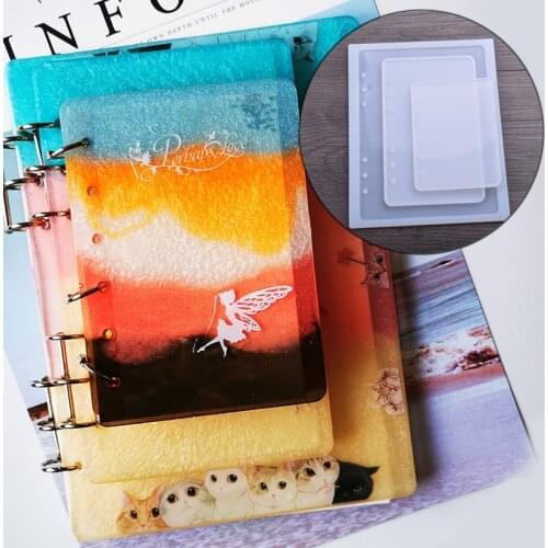 New A 5/6/7 Notebook cover Silicone Mold for jewelry Resin Silicone Mould handmade DIY epoxy resin molds