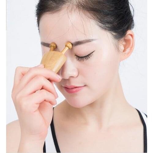 Alleviate eye fatigue eye massager massage nose multi-functional acupuncture point massage, pure natural wood real wood
