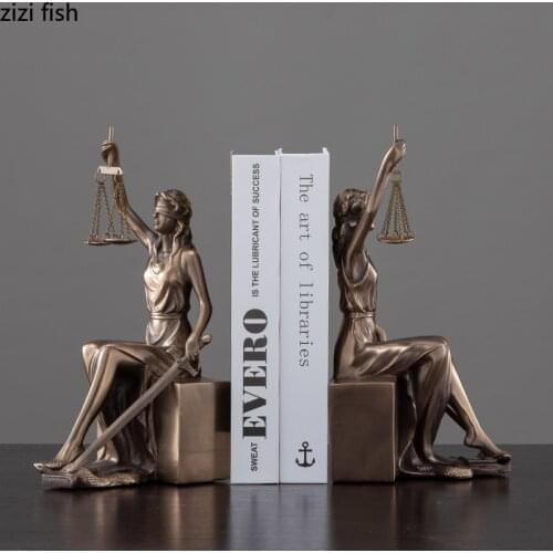 Book Stand Resin Ornaments Animal Statue Character Sculpture Decor Bookshelf Two-piece Suit Book Storage Rack Decoration Crafts