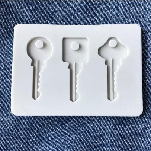 Silicone Mold 1 pc key 2inch mould sugar craft fondant cake decorating animal mould baking tool