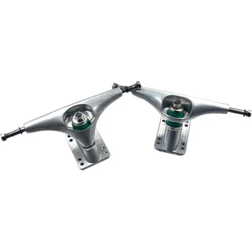 NEW-2Pcs 6.25Inch Silver Surf Skateboard Truck Bracket Skateboard Truck Fish Board Long Board Steering Bracket Carver Bridge