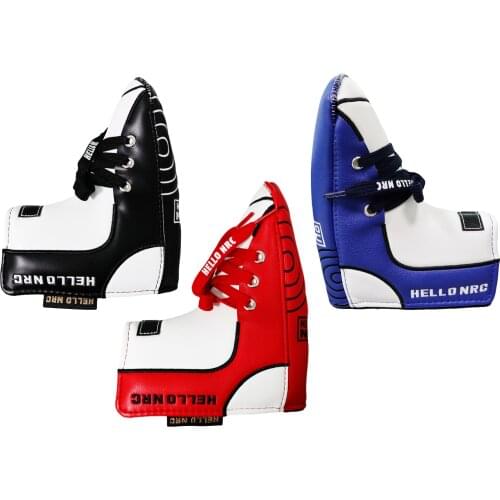 Sport PU Golf Putter Head Cover Cute Shoe Shape Waterproof Club Accessories