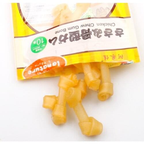 Dog Snacks Pet food Fresh Chicken Chew Gum Bone Dog Food Puppy Chew Clean Teeth Training reward Delicious Keep Healthy Feeder