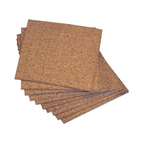 3x18x18mm Protective Cork Pads Glass Handling Transport Cork Gasket Cork Protector Pads Premium with Adhesive Foam