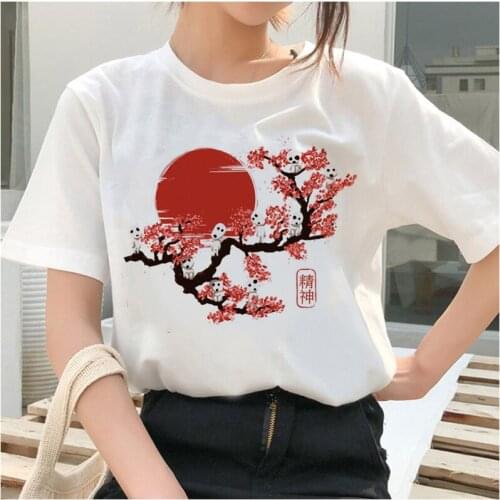 Womens T-shirt Totoro Spirit Away T Shirt Studio Ghibli Femme Japanese Cartoon Anime tshirt Woman tees top Girl tshirts