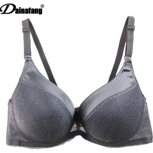 Dainafan Brand Lingerie Sexy Lace Push Bras For Womens Intimate BCDE Large Bra Suit Embroidery Rich and Noble Underwear