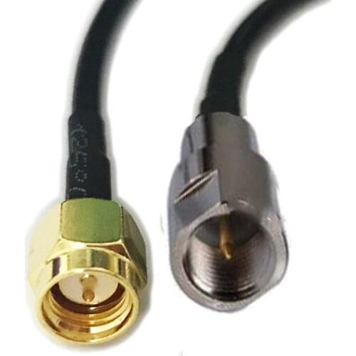 10pcs FME Male Plug to SMA Male straight crimp for RG174 Extension Pigtail Cable Connector 10cm 15cm 20cm 30cm 50cm 1m 2m 3m