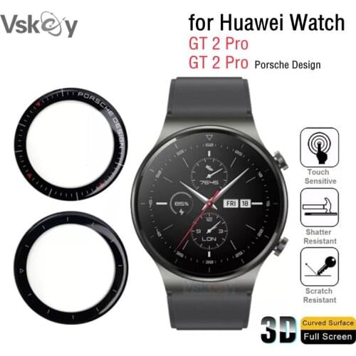 VSKEY 2PCS 3D Curved Soft Screen Protector for Huawei Watch GT 2 Pro Smart Watch Full Cover Protective Film