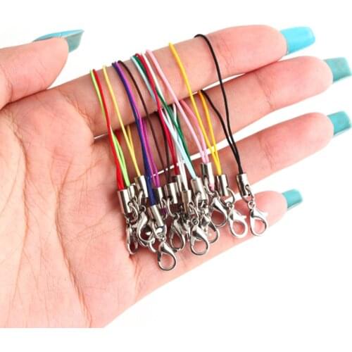 20pcs Hand Wrist Lanyard String Short Grip Lanyard Mobile Phone Strap for USB Flash Drive Keychain ID Badge Holder DIY Hang Rope