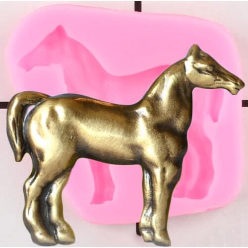 3D Horse Silicone Molds Animals Fondant Cake Decorating Tools Jewelry Resin Mold Candy Polymer Clay Chocolate Gumpaste Moulds