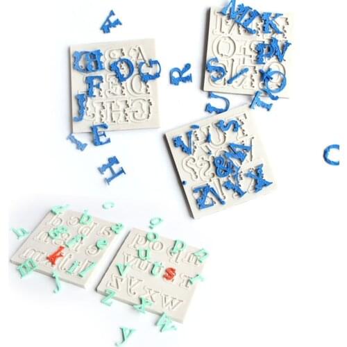 A-Z Letters Silicone Decorating Molds Cake Silicone Mold Sugarpaste Candy Chocolate Clay Mould