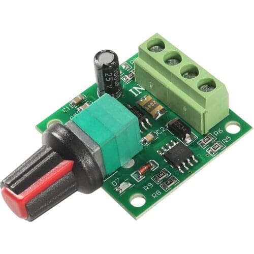 Aokin DC 1.8V -15V 2A 30W DC Motor Speed Controller PMW Module, Low Voltage Fan Speed Control Switch Adjustable Drive 5V 12V