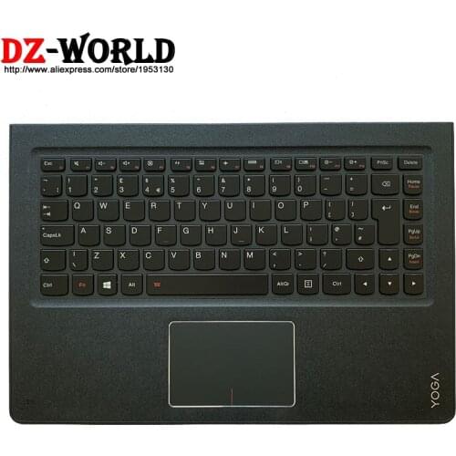 Palmrest Upper Case With UK English Backlit Keyboard Touchpad for Lenovo Ideapad Yoga 900-13ISK ISK2 Laptop C Cover 5CB0K48443