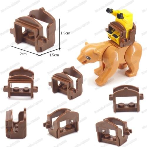 War Beast Pet Figures Saddle Building Block Accessories Equipment Moc Beast World Battle Group Model Child Gifts Christmas Toys
