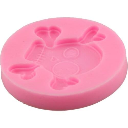 Halloween skull silicone sugar cake mold DIY chocolate baking decoration tool gypsum drop glue soap mold