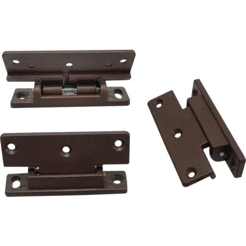 Furniture Door Side Fittings Dustproof Edge Brown Plastic Cabinet Door Wardrobe Spring Hinge