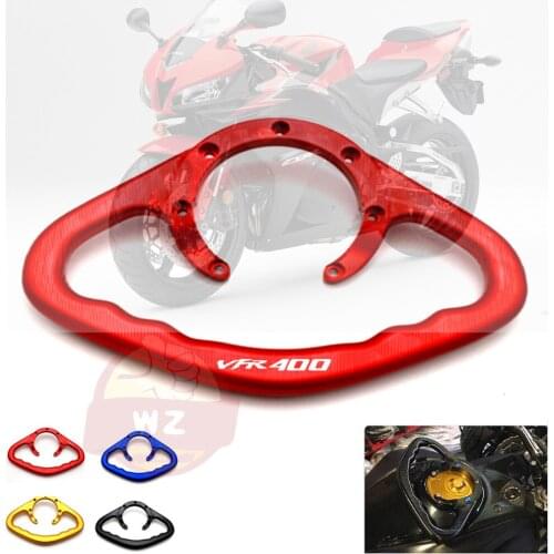 Motorcycle Passenger Handgrips Hand Grip Tank Grab Bar Handles Armrest For Honda VFR 400 VFR400 All Years