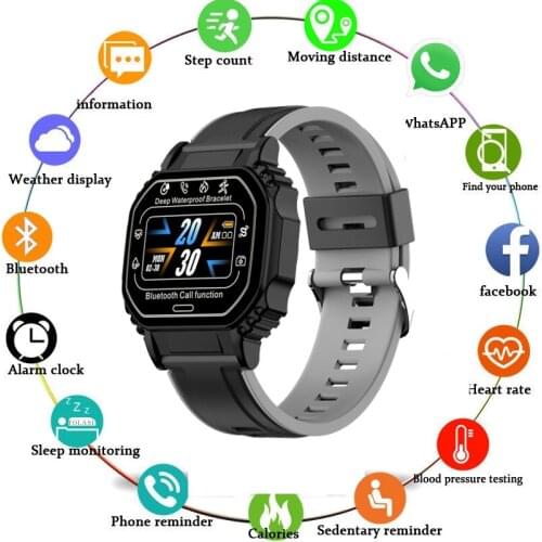 2021 New Men Smart Watch Wristband Men Women Sport Clock Heart Rate Monitor Sleep Monitor Bluetooth Call Smartwatch for phone