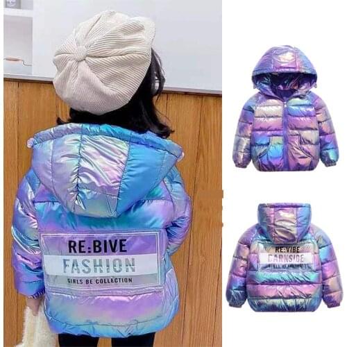 2021 Winter New Products Childrens Lightweight Down Jacket Boys and Girls White Duck Down Girls' Colorful Child Kids Outwear