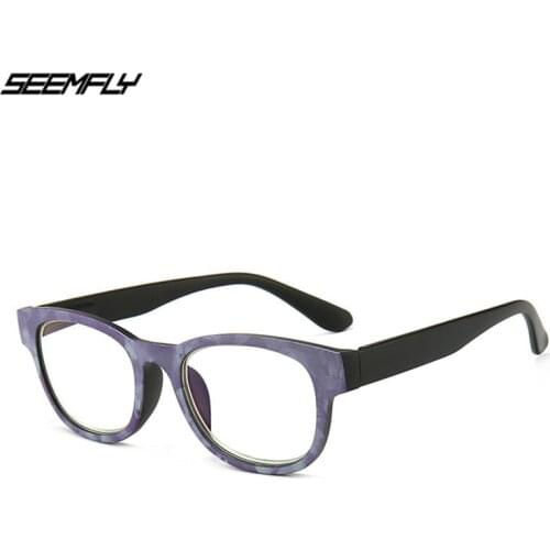 Seemfly Fashion Reading Glasses Men Women Anti Blue Rays Optical Reading Eyewear Computer Goggle Eyeglasses Diopter +1.0 To +3.5