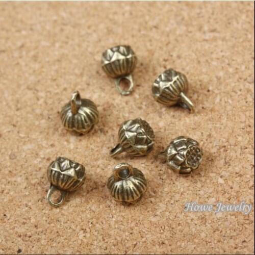 Wholesale 64 pcs Vintage Charms Fruit Pendant Antique bronze Fit Bracelets Necklace DIY Metal Jewelry Making