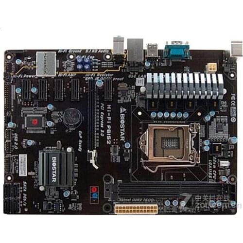 For Biostar HI-FI P61S2 Original Used Motherboard H61 Socket LGA 1155 DDR3 16G USB2.0 (Alternative H61 H81 BTC PRO TB85 H81A)